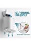 Suction cup toothbrush holders - 2-Pack - reusable - Geschikt voor Kitchen/Bathroom, white, use to hold toothpaste & razors - 3