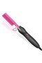 Hot hair straightener, ceramic electric hair straightener, curling iron, natural black hair curling iron, pink.
