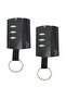 2-pack black remote controls for PUJOL VARIO, 433 MHz frequency. Garage remote control, black with 4 buttons, sturdy and durable.