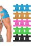 15-Pack Pre-Cut Elastic Shoulder Kinesiology Tape Strips, Waterproof Muscle Support Patches