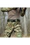 Tactical knee and elbow pads, for use in air gun paintball combat uniforms (2 knee pads and 2 elbow pads, black). - 4