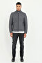 Men's Slim Fit Hooded Anthracite Coat - 2