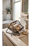 Black Metal Multi-Purpose Organizer Basket with Wooden Handle | Luxury Thermoplastic Coating Stainless |   Black - 3