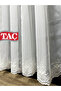 Flower Embroidered Non-Ironing Wrinkle-Resistant Living Room 3-Layer Pleated Tulle - 3