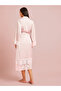 Satin Lace Trim Strappy Slip Dress with Robe Set - 6