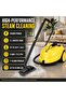 2000W High-Temperature Portable Steam Cleaner with 2L Tank, 6-Level Adjustable Steam Control, 5 Bar Pressure, 45-Min Runtime, Canister Steamer Kit for Car, Sofa, Tile, Grout, Floors & Upholstery - 2