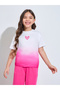 Girls Ombre Printed T-Shirt and Wide Leg Joggers Set - 2