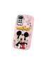 Redmi Note 11 Pro Compatible Case Camera Protector Pink Silicone Couple Phone Case with Character Pattern - 3
