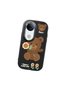 Vivo V50 Compatible Case Camera Protector Black Silicone Couple Phone Case with Bear Pattern - 3