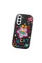Samsung Galaxy S21 Fe Compatible Case Camera Protector Black Silicone Couple Phone Case with Heart Pattern - 3