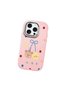 iPhone 16 Pro Max Compatible Case with Camera Protection Pink Silicone Couple Phone Case with Bear Pattern - 3