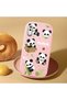 Samsung Galaxy A20 Compatible Case Camera Protector Pink Silicone Couple Phone Case Panda Pattern - 2