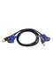 كابل محول طابعة USB KVM Switch VGA بطول 1.4 متر - 2