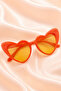 Orange Hearted Bride Groom Glasses, Bride Bridesmaid Current after Party Wedding Henna Entertainment Glasses