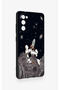 Samsung S20Fe Compatible Space Astronaut Patterned Silicone Case - 3