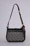 Stylish Design with Patterned Shawl Detail Small Size Women's Shoulder Bag Black - 2