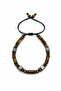 Tiger's Eye Natural Stone Men's Bracelet – Adjustable Macrame Bracelet with Hematite Detail - 4