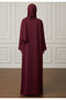 Inaya Baroque Lace Abaya| Nida Fabric - 4