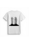 Leafless Trees Foggy Ground Design Printed Women's T-Shirt - 2