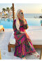 Women's Viscose Patterned Comfortable Fit Hijab Dress - 2