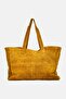 Women Brand Logo Shopper Bag, Mustard - 3