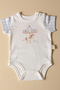 Carousel Organic Printed Short Sleeve Snap Fastener Bodysuit Set 100% Cotton - Baby Boy - 5