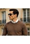 Men's Winter Casual Crew Neck Coffee Sweater - 5