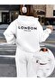 Unisex Men's and Women's Landon Printed Oversize 3 Thread Hooded Tracksuit Set