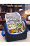 A+ Premium Quality Men's Black Gamer Primary School Orthopedic 3-Piece Set with Pen Holder, Foil-Lined Lunch Bag, 3 Compartments 514 - 6