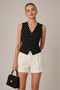 Women's V-Neck Office & Casual Stylish Vest - 4