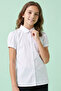 Solid Shirt with Collar and Puff Sleeves