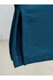 Mahay Heart Embroidered Slit Tunic-Ss13074 Petrol Blue - 5