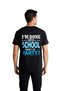 Men's Graduation Printed T-Shirt 100% Cotton Relaxed Fit Short Sleeve Round Neck Casual Wear Modern