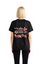 Women's Cartoon Printed Casual T-Shirt Typography Detailed Art Collaboration Design Comfortable Casual
