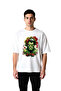 Men's Oversize T-Shirt Floral Crown Strong Character Print Digital Print Comfortable Daily Casual Modern