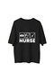 Men's Oversize T-Shirt Nursing Profession Symbol Print Digital Printed Relaxed Fit Casual Modern Stylish - 2