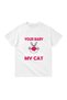 Men's 100% Cotton Cat Printed Graphic T-Shirt Short Sleeve Round Neck Pet Love Humor - 2