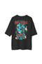 Women's Oversize Graphic Printed T-Shirt Funny Character Patterned Short Sleeve Relaxed Fit Casual Modern - 2