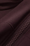 Rover Brown Pocketed Finger-Loop Detailed Long Sleeve Zippered Flexible Yoga Fitness Sports Cardigan - 5