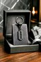 Unisex Steel Earrings with Razor Blade Figure - 2