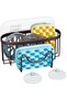 Multifunctional kitchen sponge rack, M-shaped, silver