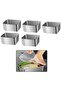5-piece stainless steel food storage box set in silver