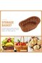 Storage basket woven bread bathroom egg brown - 5