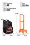 24156-24159-24165-24162-2378-2381 Primary School Bag with Trolley Backpack School Bag - 6
