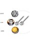 Egg yolk and white separator 2-piece set, stainless steel with hook, silver. - 5