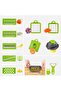 16-piece vegetable slicer set, mandoline, suitable for dicing and shredding, green. - 3