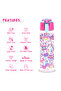 Tritan Water Bottle w/Spray, Unicorn Desert - Pink, 750ml - 3