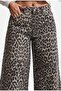 جينز نسائي من نوع Leopard 1w6-26 Palazzo Fit بنمط خاص من قماش الدنيم - 7
