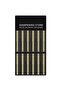 12 titanium-coated diamond chain drill bits.