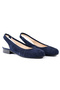 Genuine Leather Navy Blue Women's Shoes - Z2560 - 2
